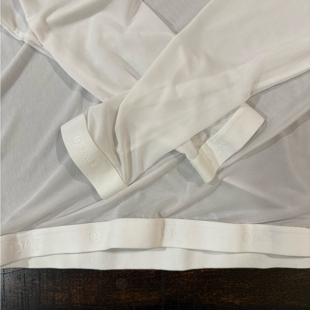 Zella Innovate Sheer Water Repellent Mesh Hoodie Pullover White Size L - Picture 5 of 10